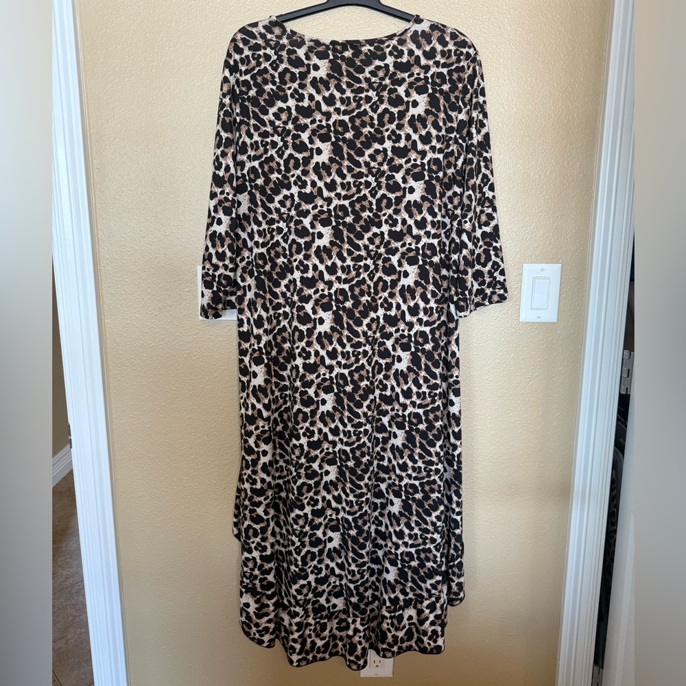 NUGGLES Leopard Print High-Low Dress - Picture 2 of 5
